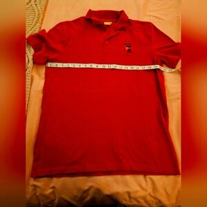 Ferrari Rosso Corsa Red Collar Polo Prancing Horse Crest‎